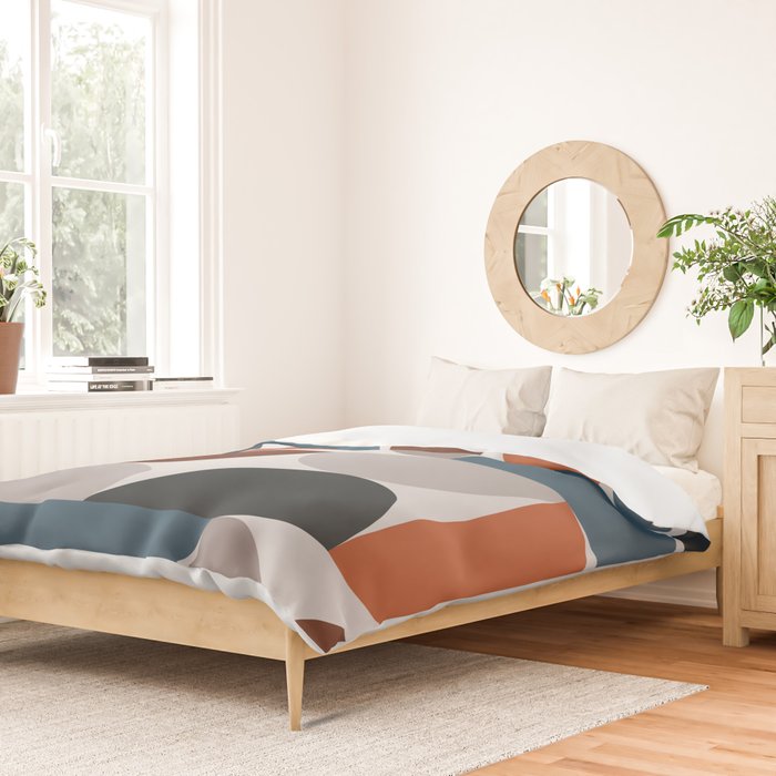 Mid Century Modern Geometric 25 Duvet Cover Gallery Image 2