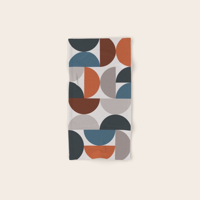 Mid Century Modern Geometric 25 Bath Towel Gallery Image 1