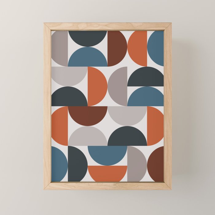 Mid Century Modern Geometric 25 Mini Art Print Gallery Image 1