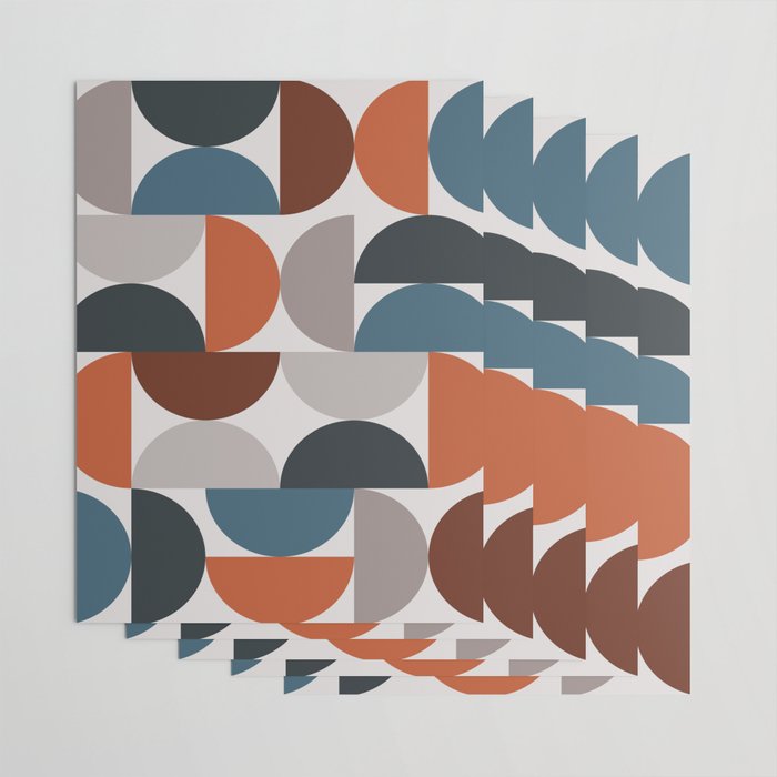 Mid Century Modern Geometric 25 Wrapping Paper Gallery Image 3