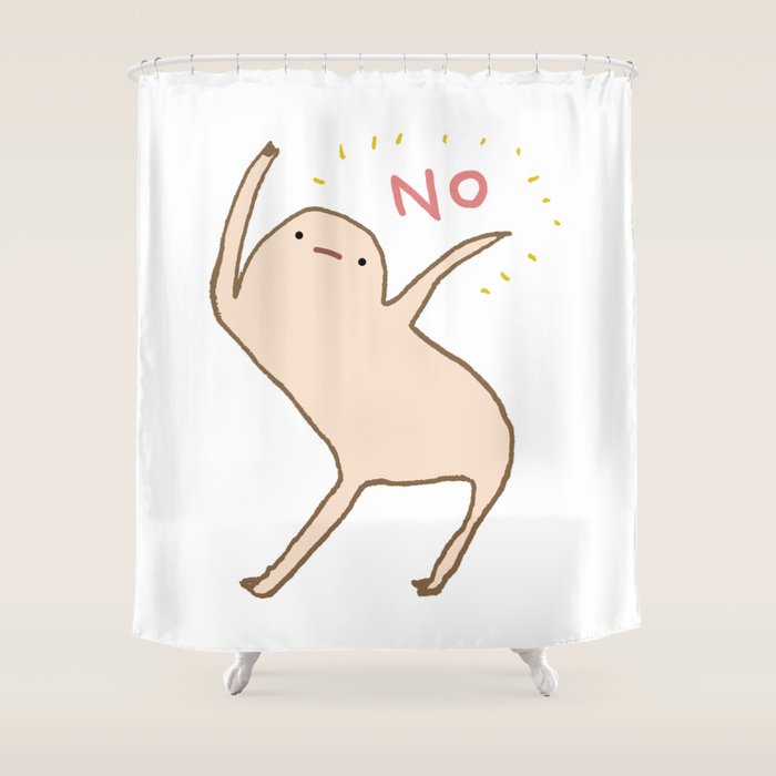 Honest Blob Says No Shower Curtain Gallery Image 1