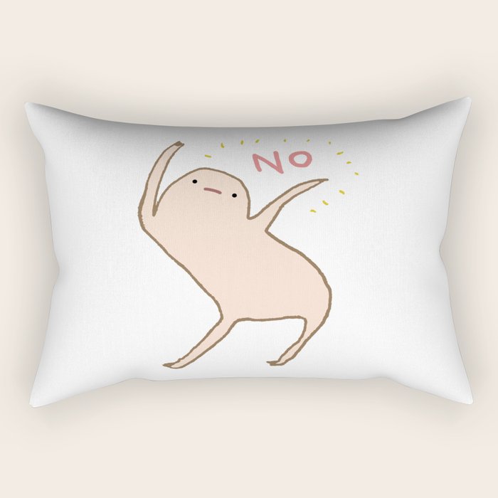 Honest Blob Says No Rectangular Pillow Gallery Image 1