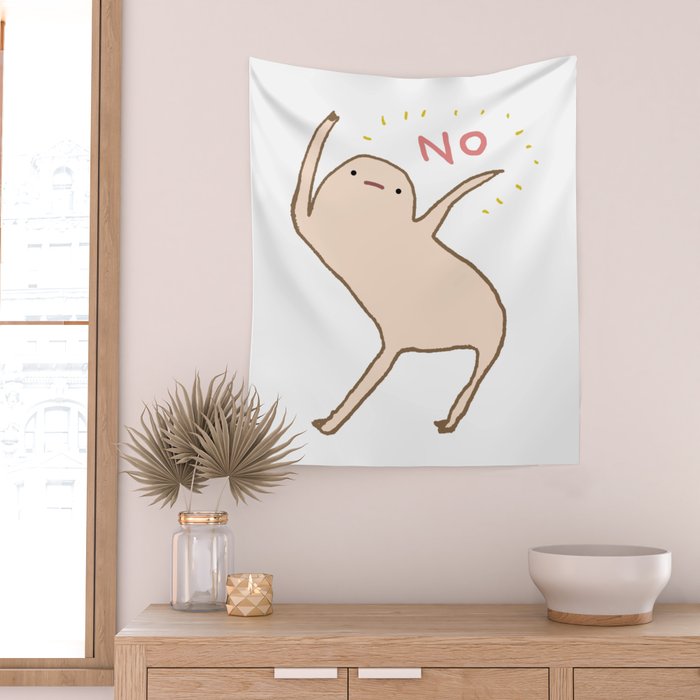 Honest Blob Says No Wall Tapestry Gallery Image 2