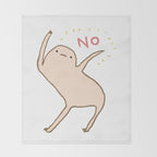 Honest Blob Says No Throw Blanket Gallery Image 2