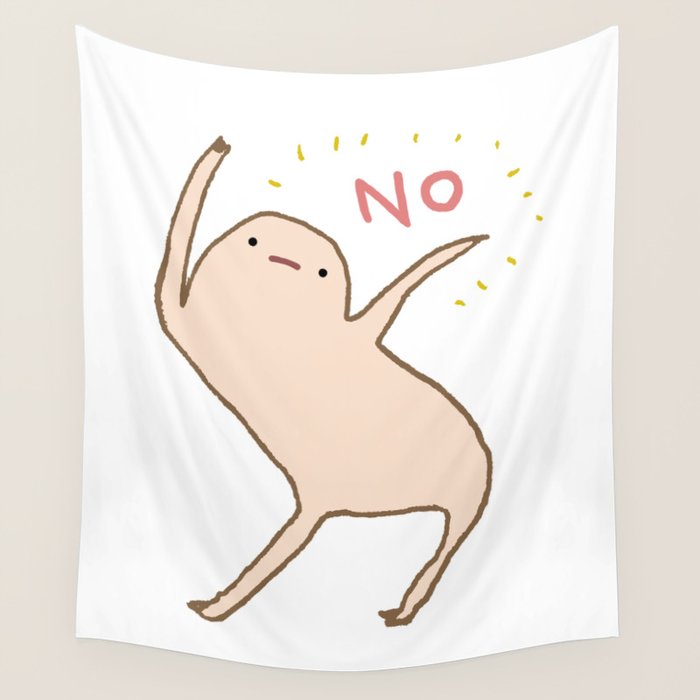 Honest Blob Says No Wall Tapestry Gallery Image 4