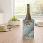 Aqua Coral Reef Abstract Wine Chiller Gallery Image 4