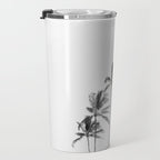 Hawaii Palm Trees - Black and White Photography Travel Mug Gallery Image 3