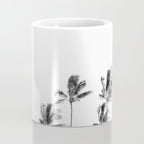 Hawaii Palm Trees - Black and White Photography Coffee Mug Gallery Image 4