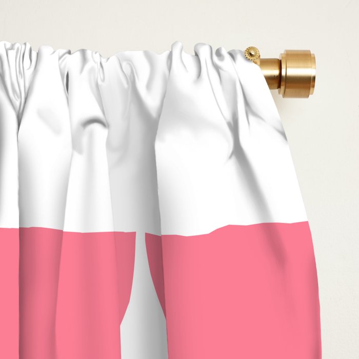 Mid Century Modern Geometric 04 Pink Window Curtain Gallery Image 2