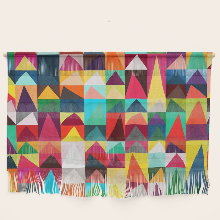 Abstract Geometric Mountains Wall Hanging Gallery Image 1