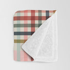 Modern Pastel Grid B Throw Blanket Gallery Image 3