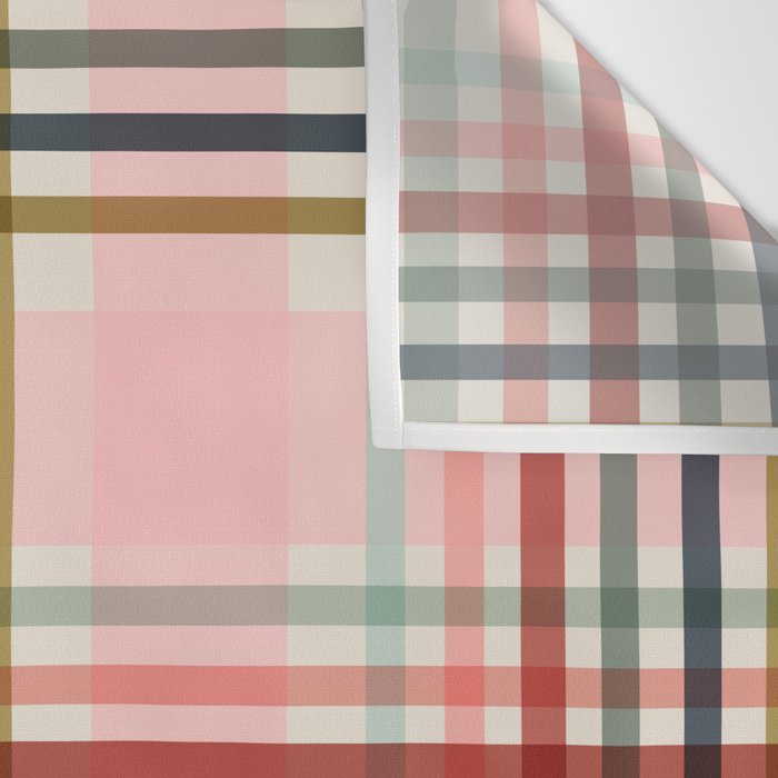 Modern Pastel Grid B Wall Tapestry Gallery Image 3