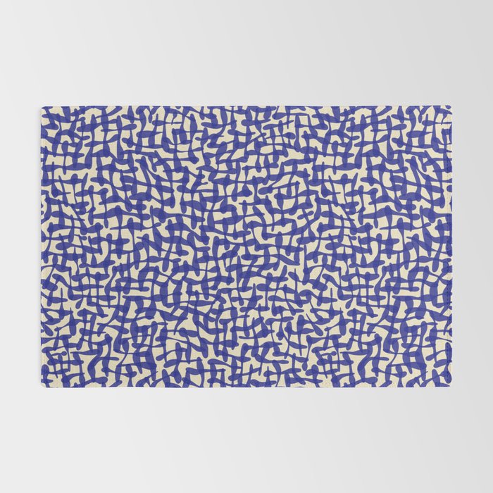 Playful strokes #4 / Blue on Beige Rug Gallery Image 2