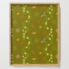Whimsical Tiny Toys & Pine Branches in Green Serving Tray Gallery Image 1