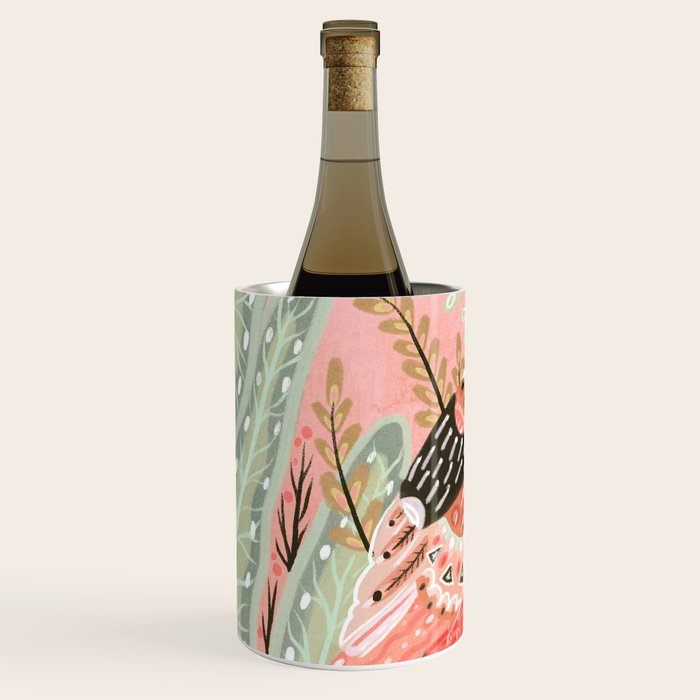 Little Pink Bird Wine Chiller Gallery Image 2