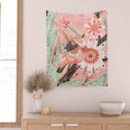 Little Pink Bird Wall Tapestry Gallery Image 2