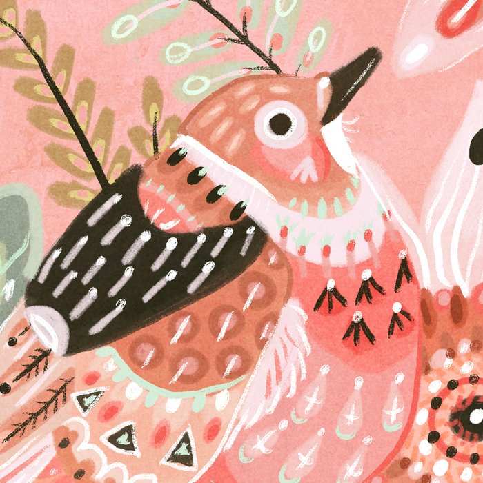 Little Pink Bird Coffee Mug Gallery Image 2