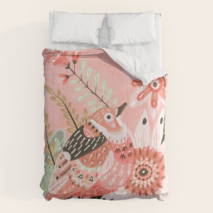 Little Pink Bird Comforter Gallery Image 6