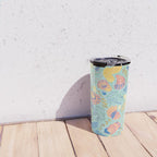 Coastal Oysters on the Beach in Seafoam Green Travel Mug Gallery Image 4