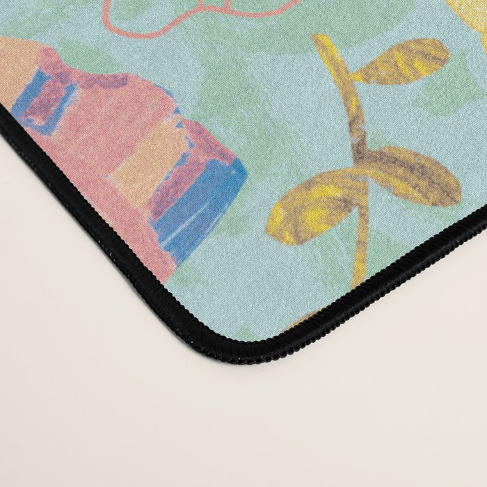 Coastal Oysters on the Beach in Seafoam Green Desk Mat Gallery Image 4