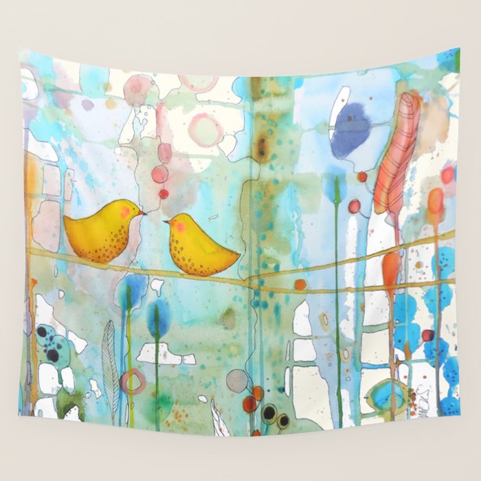 dans chaque coeur Wall Tapestry Gallery Image 1