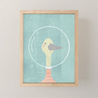 Space Goose (pastels) Mini Art Print Gallery Image 1
