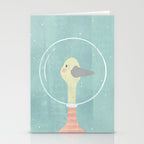 Space Goose (pastels) Stationery Card Gallery Image 2