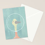Space Goose (pastels) Stationery Card Gallery Image 2
