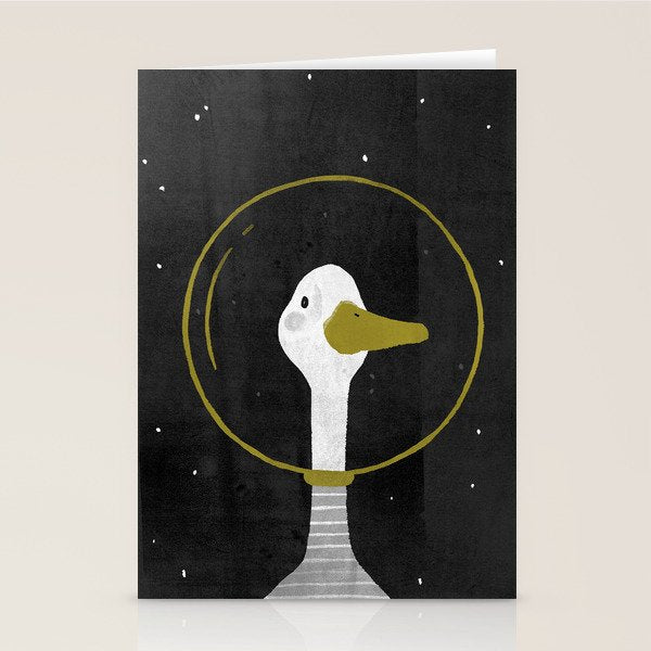 Space Goose Stationery Card Gallery Image 2
