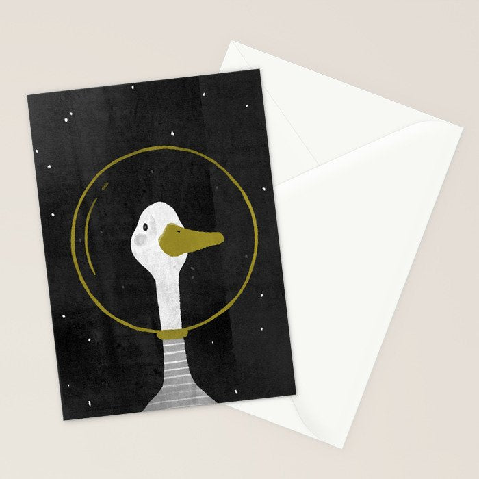 Space Goose Stationery Card Gallery Image 2