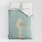 Space Goose (pastels) Comforter Gallery Image 6
