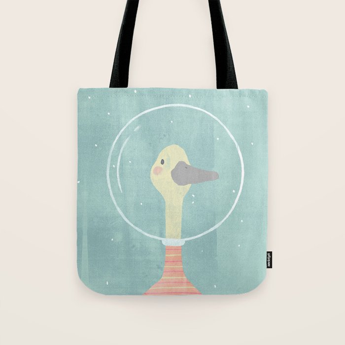 Space Goose (pastels) Tote Bag Gallery Image 1
