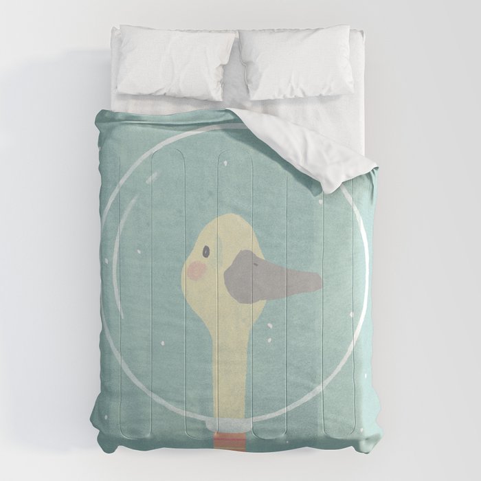 Space Goose (pastels) Comforter Gallery Image 1