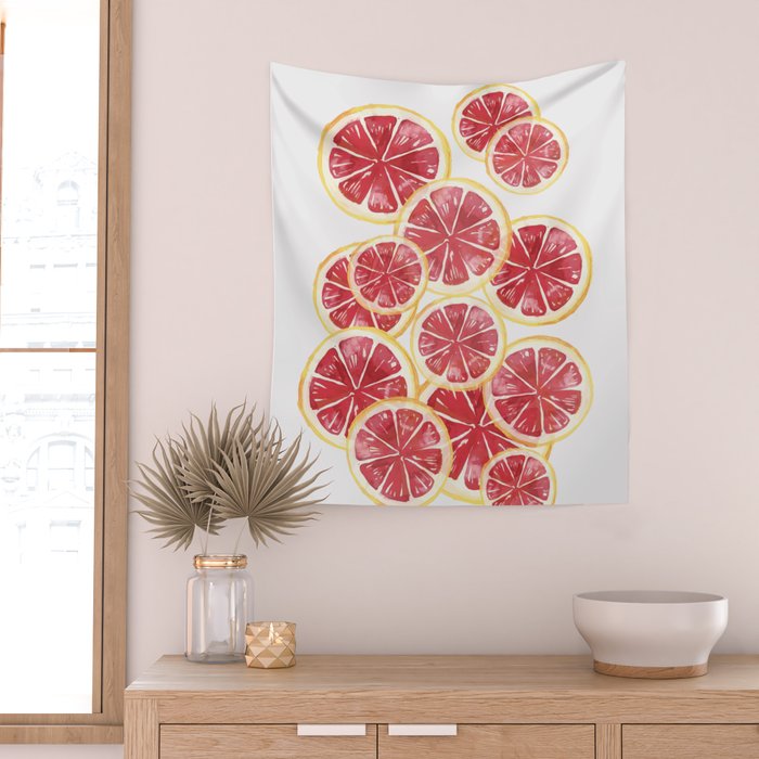 Grapefruits Wall Tapestry Gallery Image 2
