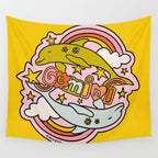 Gemini Dolphin Wall Tapestry Gallery Image 4