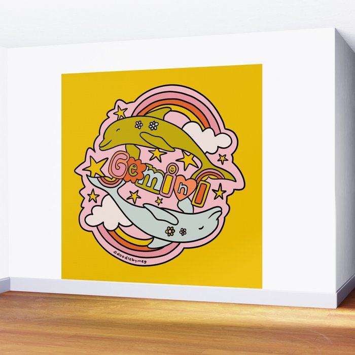 Gemini Dolphin Wall Mural Gallery Image 2