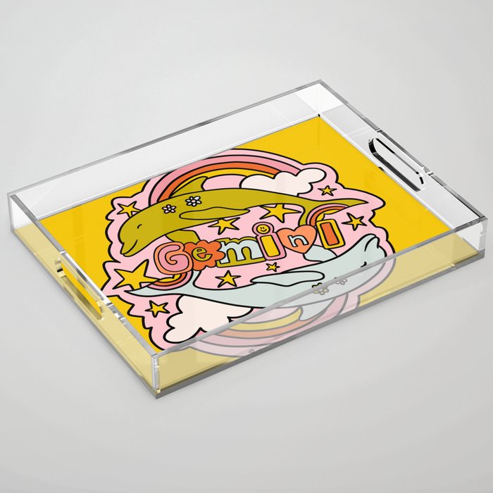 Gemini Dolphin Acrylic Tray Gallery Image 1