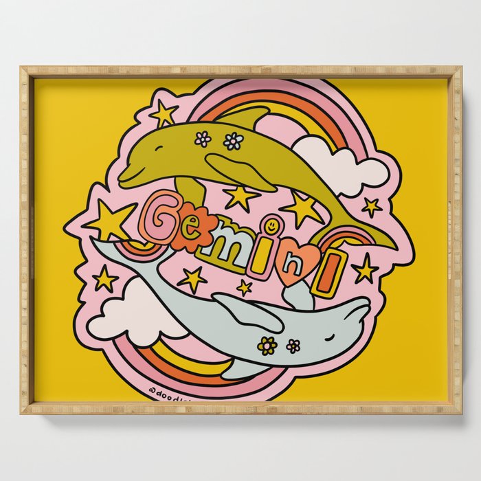 Gemini Dolphin Serving Tray Gallery Image 1
