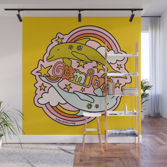 Gemini Dolphin Wall Mural Gallery Image 1