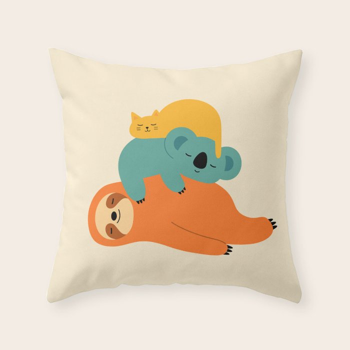 Being Lazy Throw Pillow Gallery Image 6