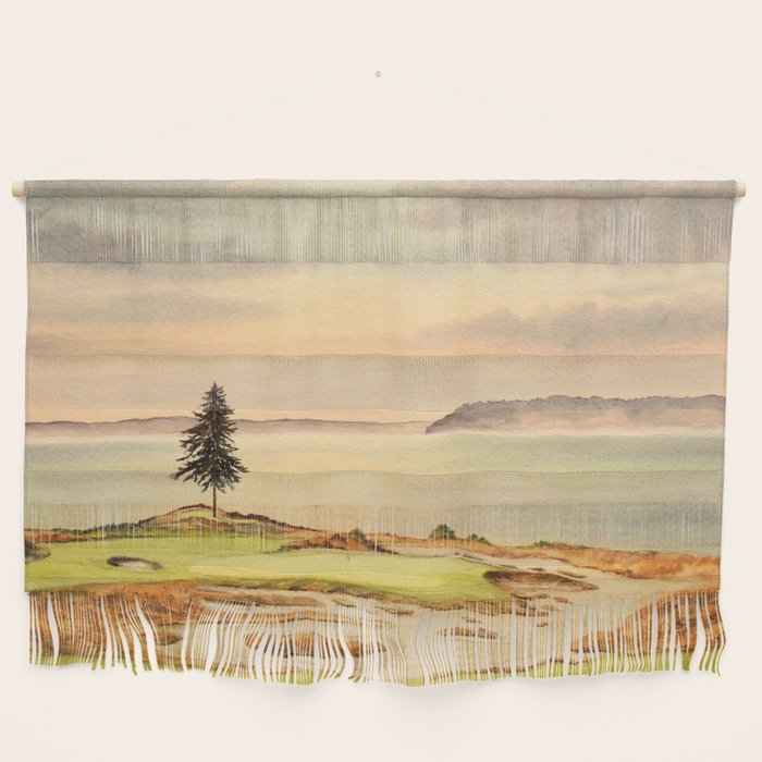 Chambers Bay Golf Course 15th Hole Wall Hanging Gallery Image 1