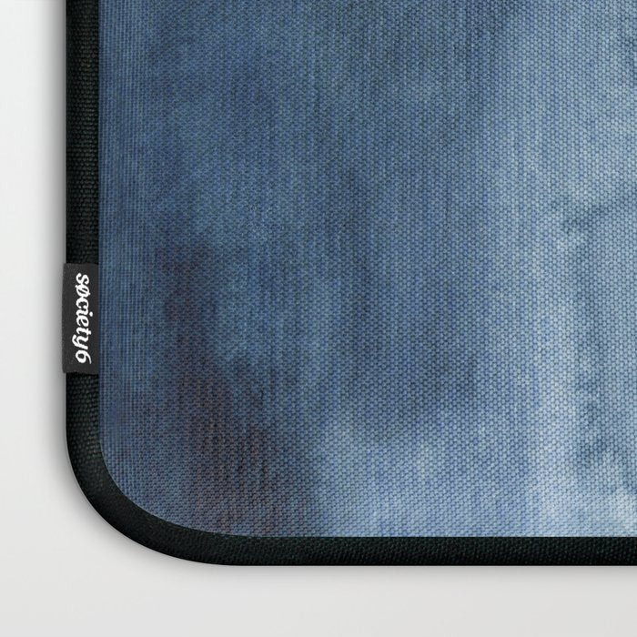 Indigo Abstract Painting | No. 4 Laptop Sleeve Gallery Image 3