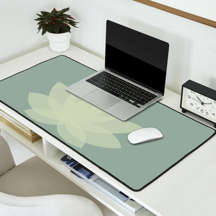 Lotus Flower Minimalism XIV Desk Mat Gallery Image 2