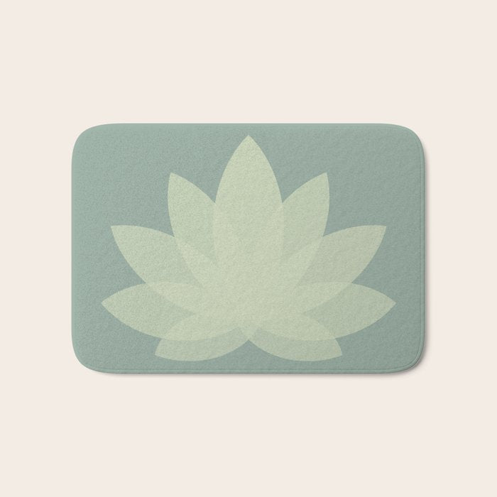 Lotus Flower Minimalism XIV Bath Mat Gallery Image 1