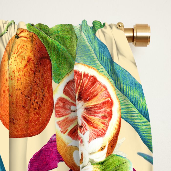 Tropical Orange Garden II Window Curtain Gallery Image 2