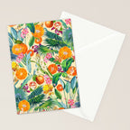 Tropical Orange Garden II Stationery Card Gallery Image 2