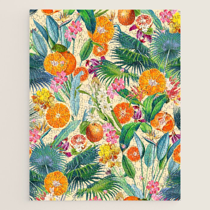 Tropical Orange Garden II Jigsaw Puzzle Gallery Image 1