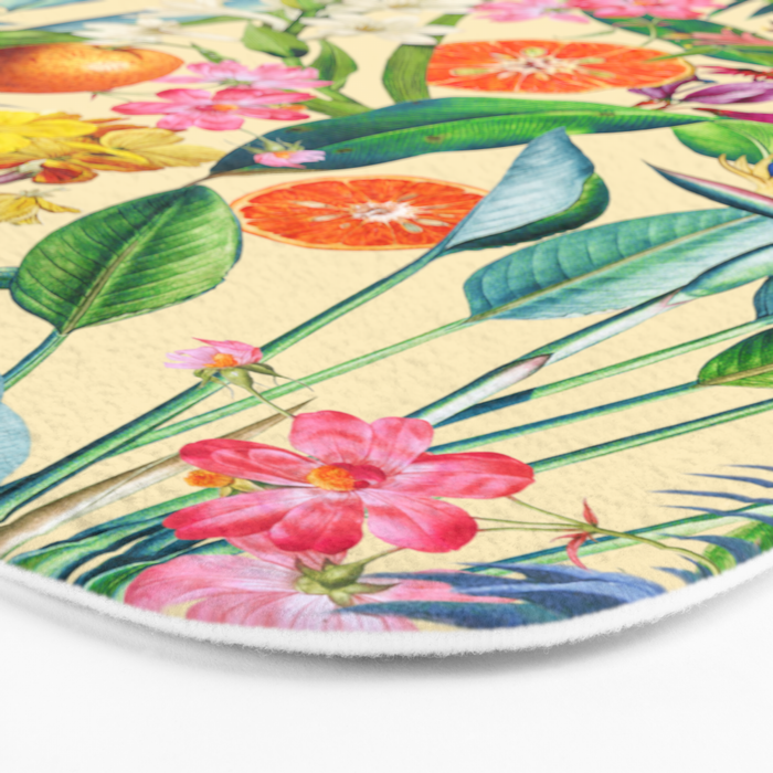 Tropical Orange Garden II Bath Mat Gallery Image 3
