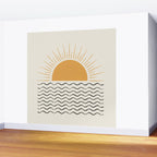 Sunrise Ocean -  Mid Century Modern Style Wall Mural Gallery Image 2