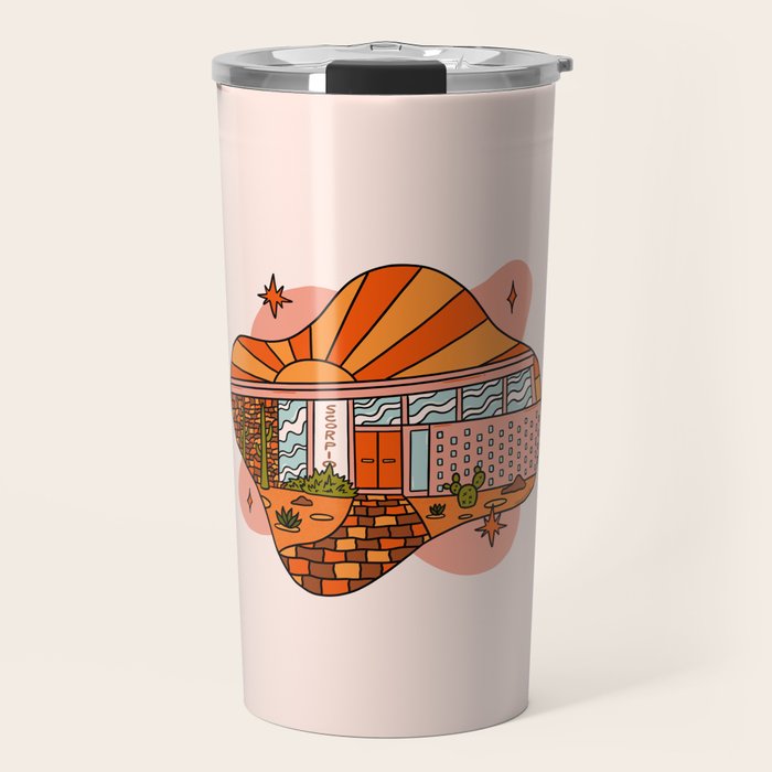 Scorpio Mid Century House Travel Mug Gallery Image 1